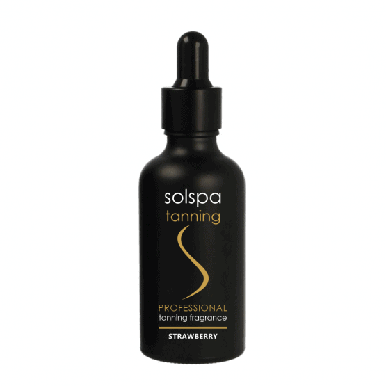 Strawberry tanning fragrance drops from solspa tanning